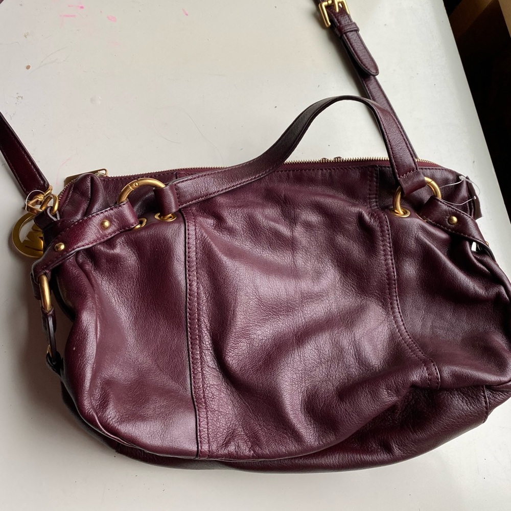 Michael kors maroon purse
